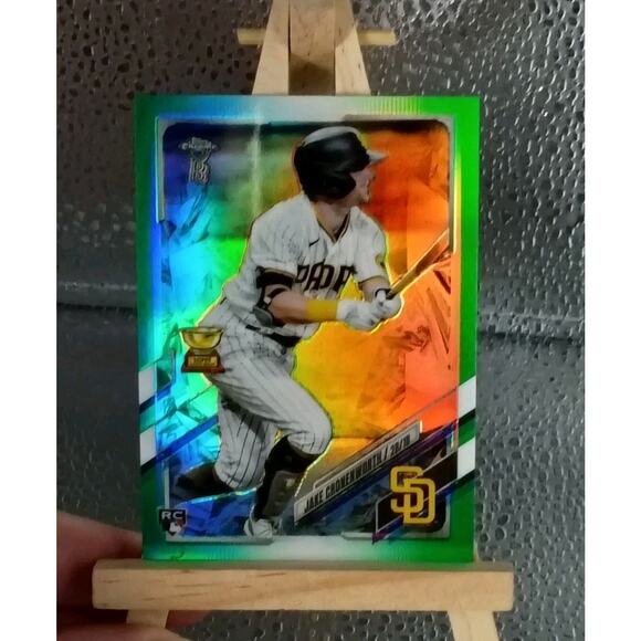 2021 Topps Chrome BEN BALLER #49 Jake Croneworth Green Refractor Serial #ed... - Picture 1 of 5